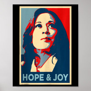 Hope and Joy Kamala Harris Obama 47. Vote Portrai Poster