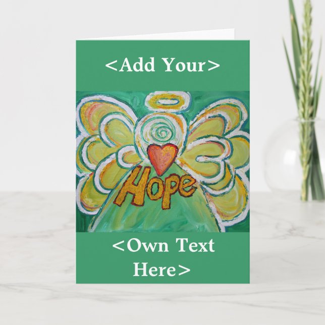 Hope Angel Greeting Card Karte (Vorderseite)