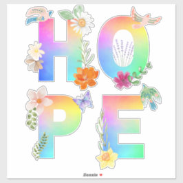 Hope Artistic Positive Motivierend Inspiration Aufkleber
