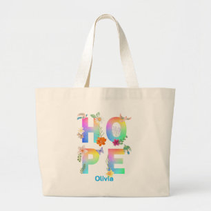 Hope Artistic Positive Motivierend Inspiration Jumbo Stoffbeutel