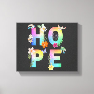 Hope Artistic Positive Motivierend Inspiration Leinwanddruck