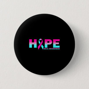 Hope Brca Awareness Rosa Brustkrebs Schleife Button