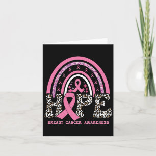 Hope Breast Cancer Awareness Pink Ribbon Month Sup Karte