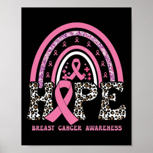 Hope Breast Cancer Awareness Pink Ribbon Month Sup Poster