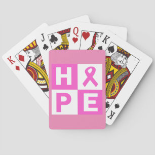 Hope Breast Cancer Awareness Spielkarten