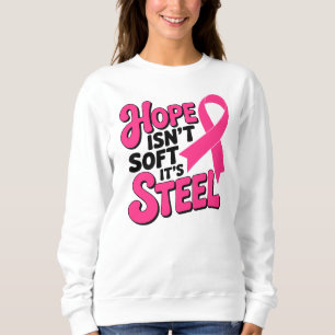 HOPE Brustkrebs Kämpfen rosa Bandenkrieger Sweatshirt