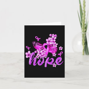 Hope Butterfly Lila Ribbon Überdosierung Bewusstse Karte