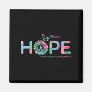 Hope Butterfly Metastatic Breast Cancer Awareness Magnet