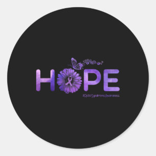 Hope Butterfly Rett Syndrome Awareness Gifts Runder Aufkleber