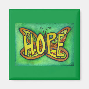 Hope Butterfly Word Art Magnets inspirants