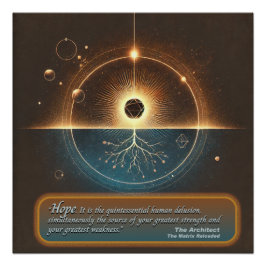 "Hope by The Architecture" Glossy Poster