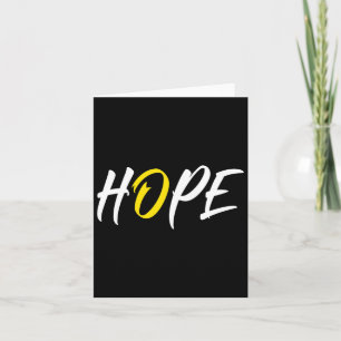 Hope Childhood Cancer Awareness Yellow Ribbon Karte