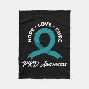 Hope Cure Polycystic Niere Disease Awareness Fleecedecke