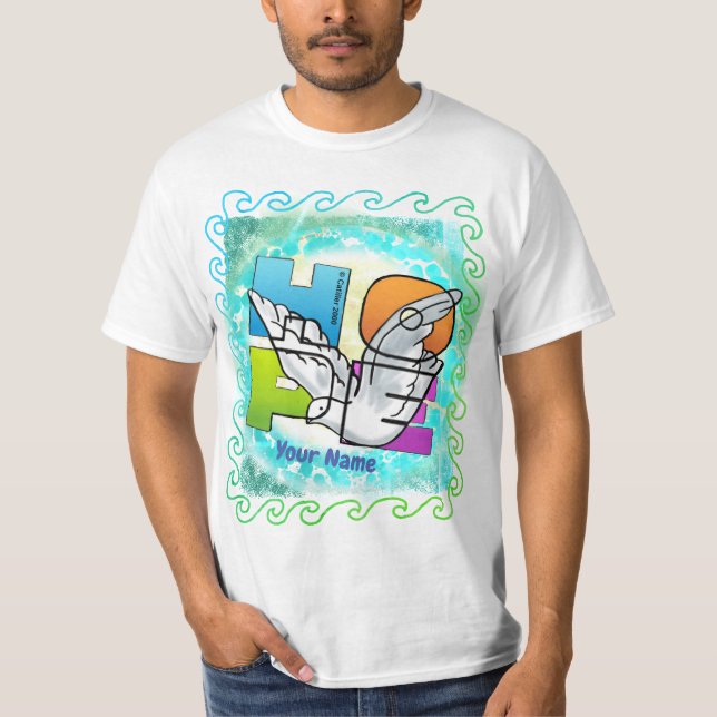 Hope Dove Christlich T - Shirt (Vorderseite)