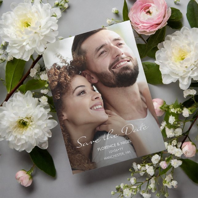 Hope Dream Foto Wedding Save the Date Magneteinladung (Von Creator hochgeladen)