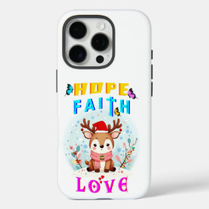 Hope Faith Liebe iPhone 16 Pro Hülle