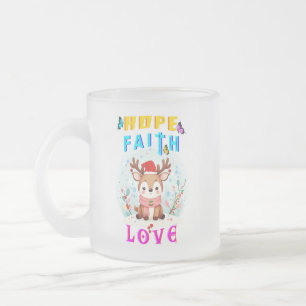 Hope Faith Liebe Mattglastasse