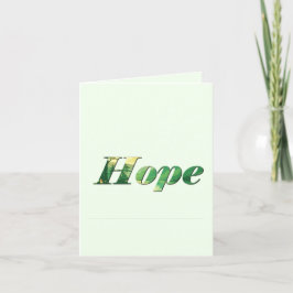 Hope. Feiertagskarte