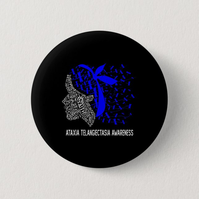 Hope Fight Ataxia Telangiectasia Bewusstsein Button (Vorderseite)