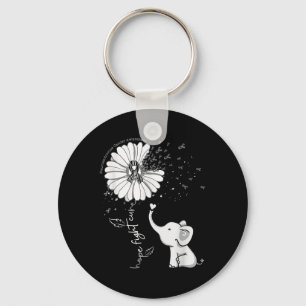 Hope Fight Cure Elephant Neuroendocrine Cancer Zeb Schlüsselanhänger