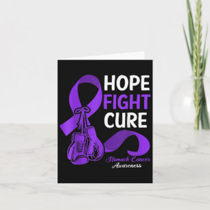 Hope Fight Cure Periwinkle Ribbon Magenkrebs A Karte