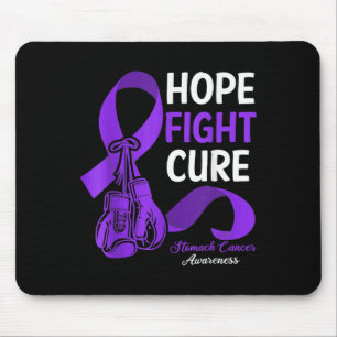 Hope Fight Cure Periwinkle Ribbon Magenkrebs A Mousepad