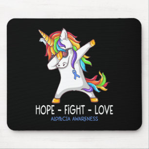 Hope Fight Liebe Alopecia Sensibilisierung Alopeci Mousepad