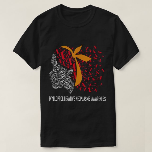 Hope Fight Myeloproliferative Neoplasties Awarenes T-Shirt (Design vorne)