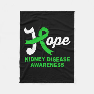 Hope Green Nney Disease Awareness Fleecedecke