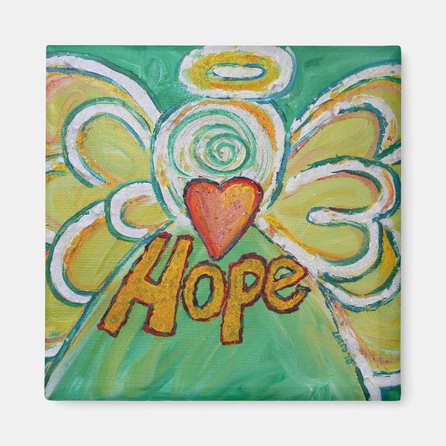 Hope Guardian Angel Word Custom Magnete Magnet (Vorne)