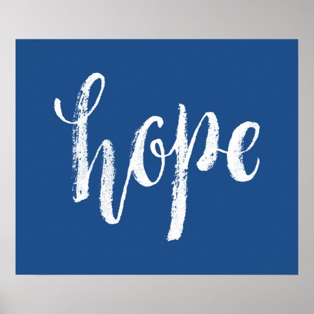 Hope - Hand Lettering Typography Design Poster (Vorne)
