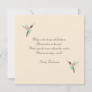 Hope Hummingbird Karte