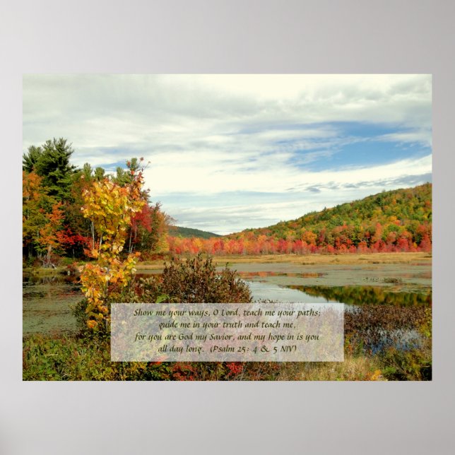 Hope in God, Fall Photoster Christian Poster (Devant)