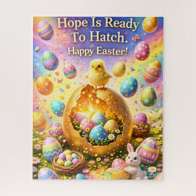 Hope is ready to hatch magical happy Easter jigsaw (Vertikal)