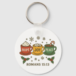 Hope joy Peace and Cocoa Schlüsselanhänger