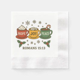 Hope joy Peace and Cocoa Serviette