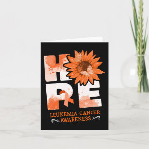 Hope Leukemia Awareness Blume Karte