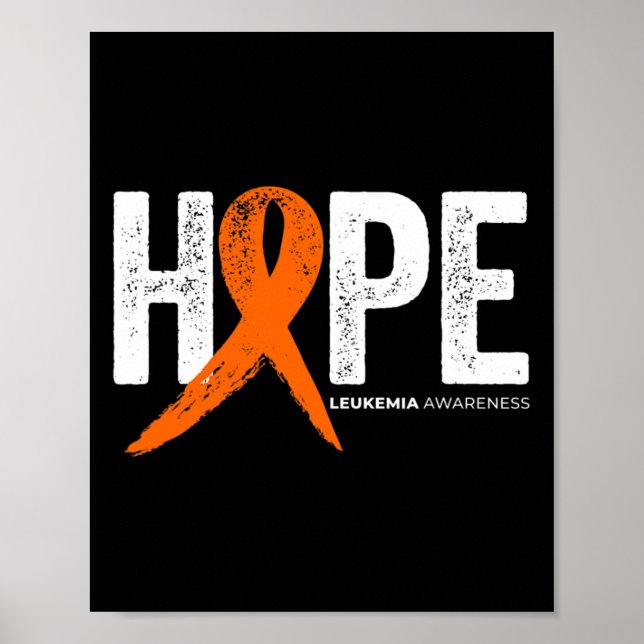 Hope Leukemia Awareness Products Warrior Poster (Vorne)