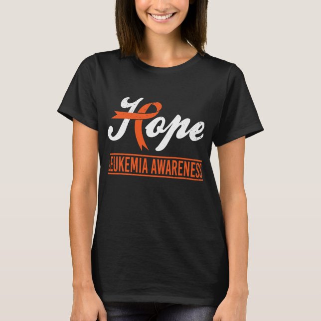 Hope Leukemia Cancer Awareness Month T-Shirt (Vorderseite)