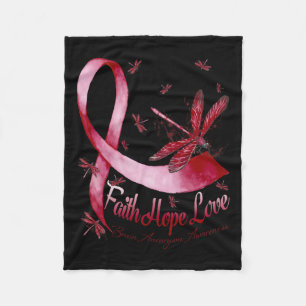 Hope Liebe Brain Aneurysm Awareness Dragonfly Fleecedecke