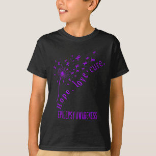 Hope Liebe Cure Epilepsy Awareness T T-Shirt