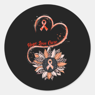 Hope Liebe Cure Fighter Sunflower RSD CRPS Awarene Runder Aufkleber