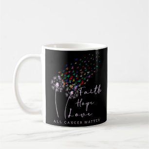 Hope Liebe Dandelion Weltkrebstag Kaffeetasse