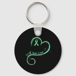 Hope Liebe Green Ribbon Mental Health Awareness Schlüsselanhänger