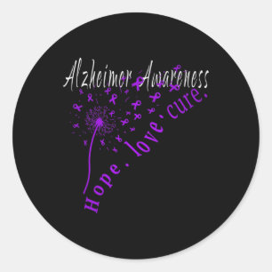 Hope Liebe Heilung Heimerheimer Disease Awareness  Runder Aufkleber