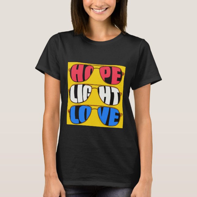 Hope Light Liebe T - Shirt (Vorderseite)