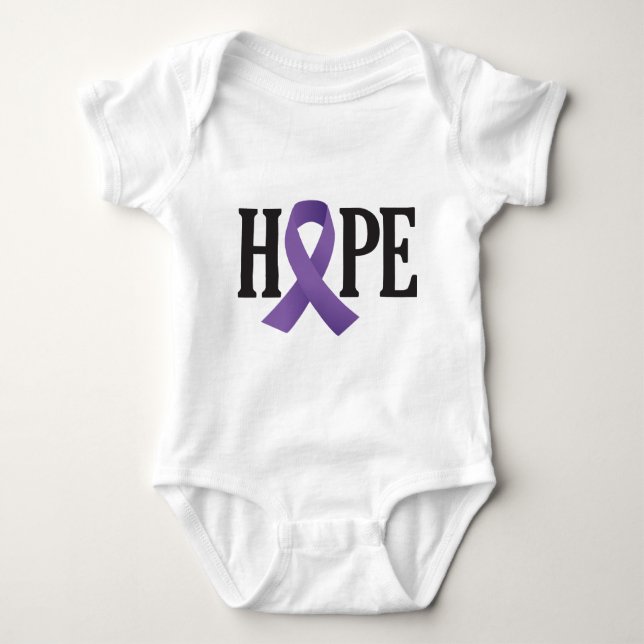Hope Lila Ribbon Baby Strampler (Vorderseite)