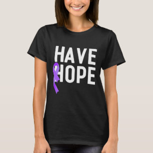 Hope Lila Ribbon Überdosis Awareness End Add T-Shirt