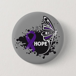 Hope Lupus Butterfly Button