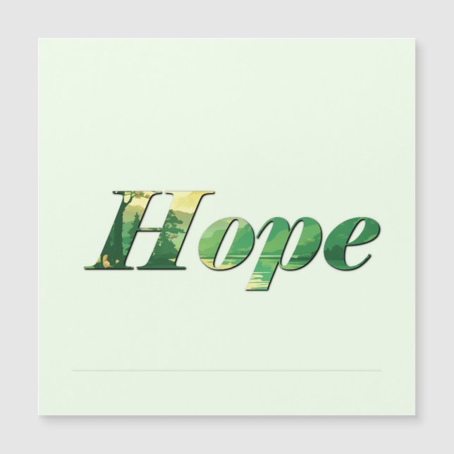 Hope. Magnetkarte (Vorderseite)